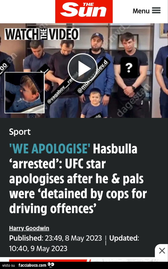 Hasbulla arrestato