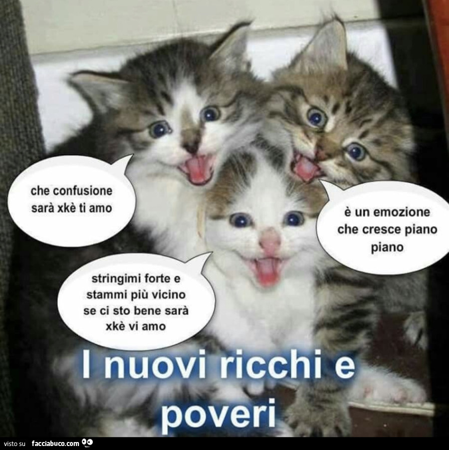 I nuovi ricchi e poveri