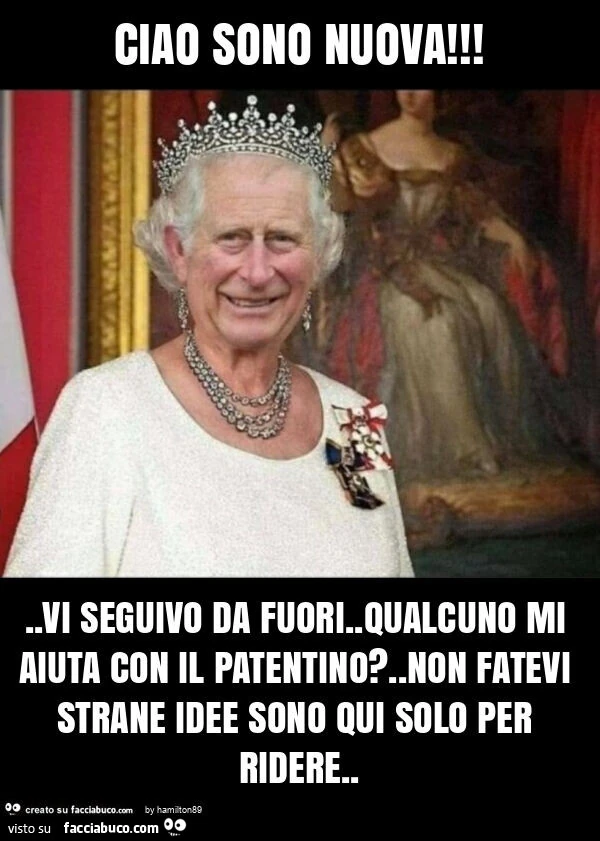 Ciao sono nuova! . Vi seguivo da fuori. Qualcuno mi aiuta con il patentino? . Non fatevi strane idee sono qui solo per ridere