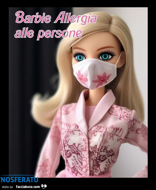 Barbie allergia alle persone