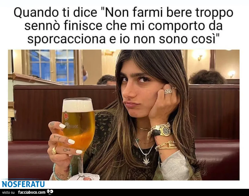 Non farmi bere troppo