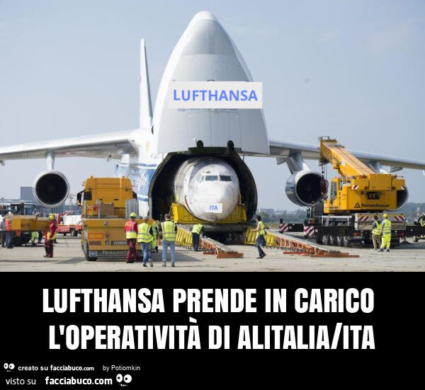 Lufthansa prende in carico l'operatività di alitalia/ita
