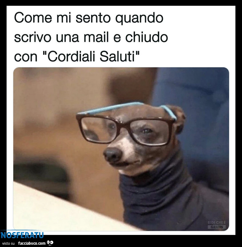 Cordiali saluti