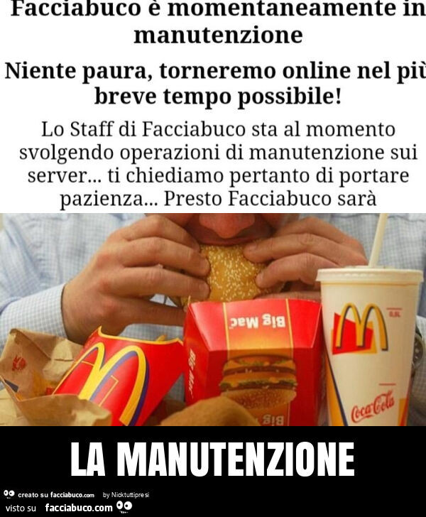 La manutenzione