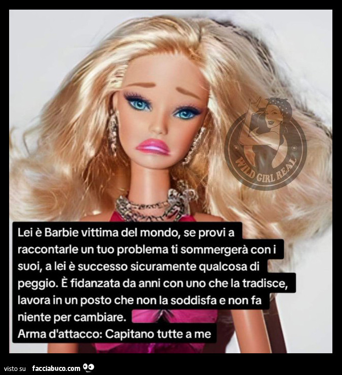 Barbie vittima del mondo