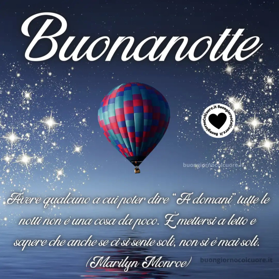 Buonanotte! Avere qualcuno a cui poter dire 