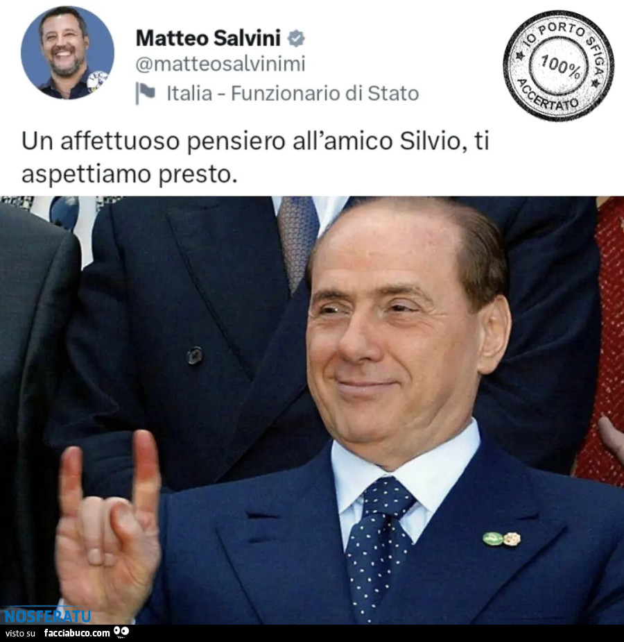 Un affettuoso pensiero all'amico Silvio
