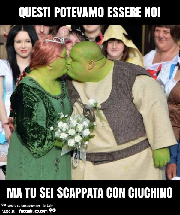 Questi potevamo essere noi ma tu sei scappata con ciuchino