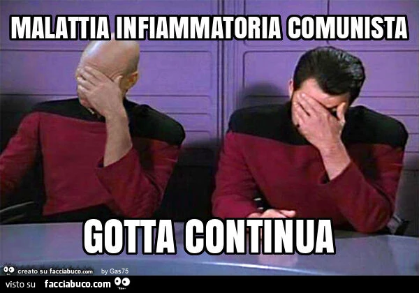 Malattia infiammatoria comunista gotta continua