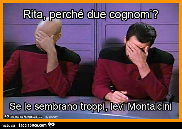 Rita, perché due cognomi? Se le sembrano troppi, levi montalcini