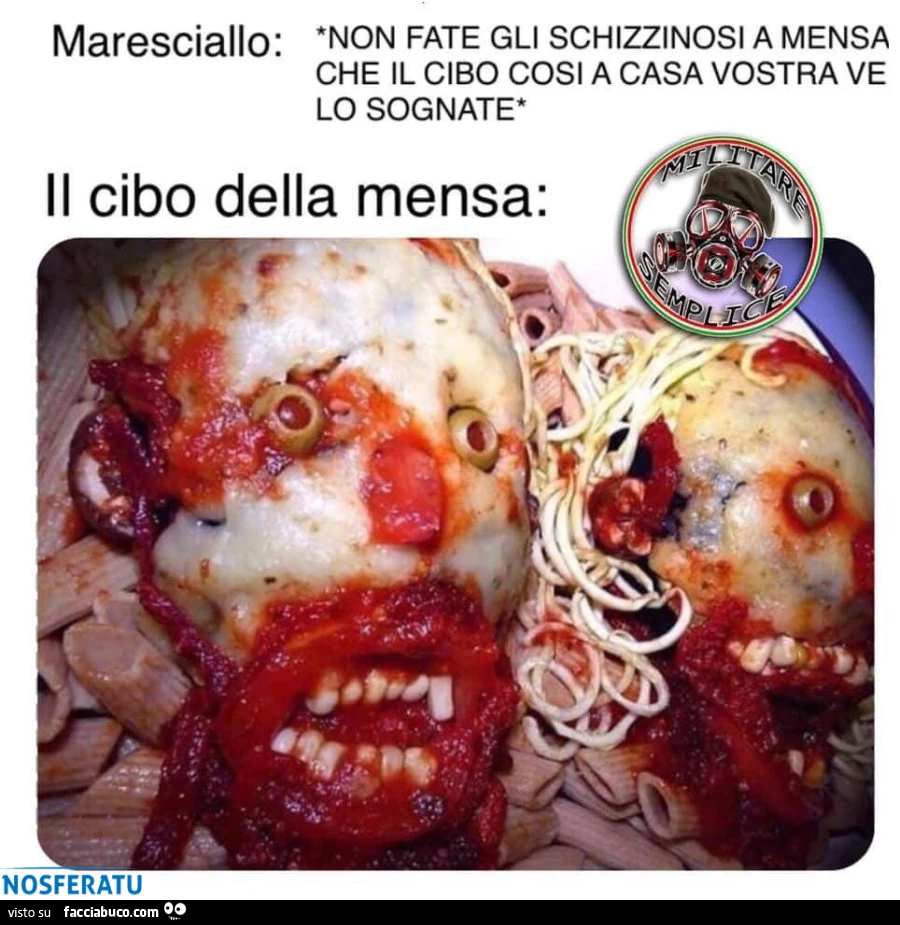 Il cibo della mensa