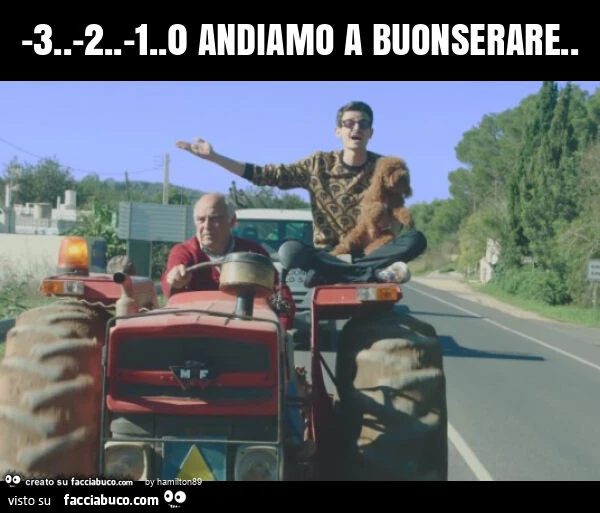 3. -2. -1.0 andiamo a buonserare
