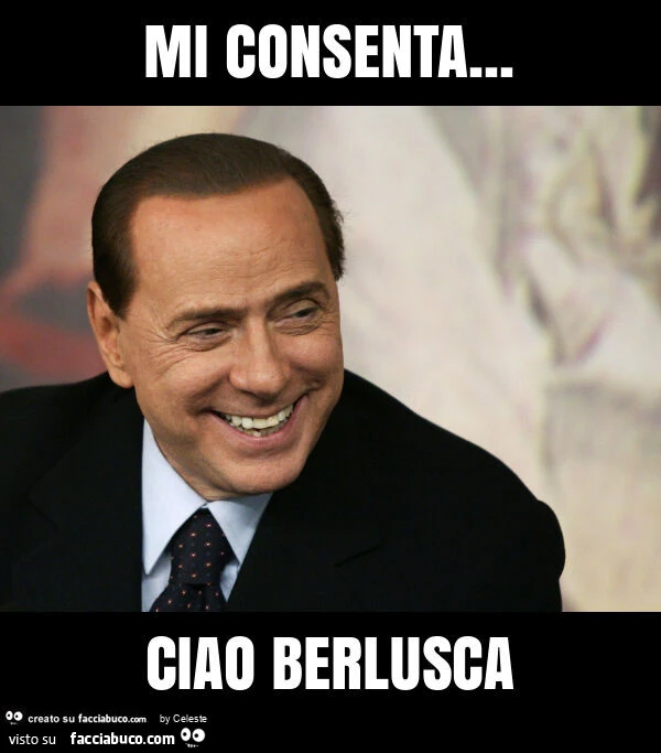 Mi consenta&hellip; ciao berlusca