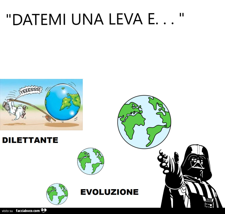 Datemi una leva e… dilettante evoluzione