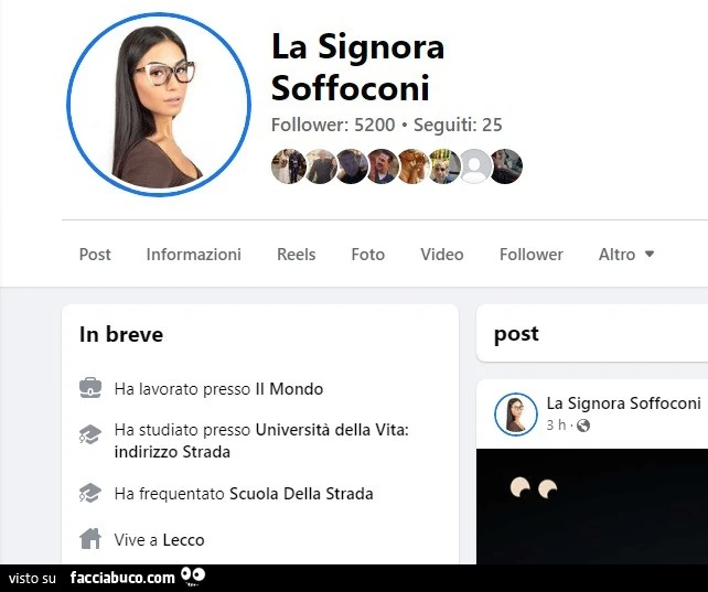 La signora Soffoconi - Facciabuco.com