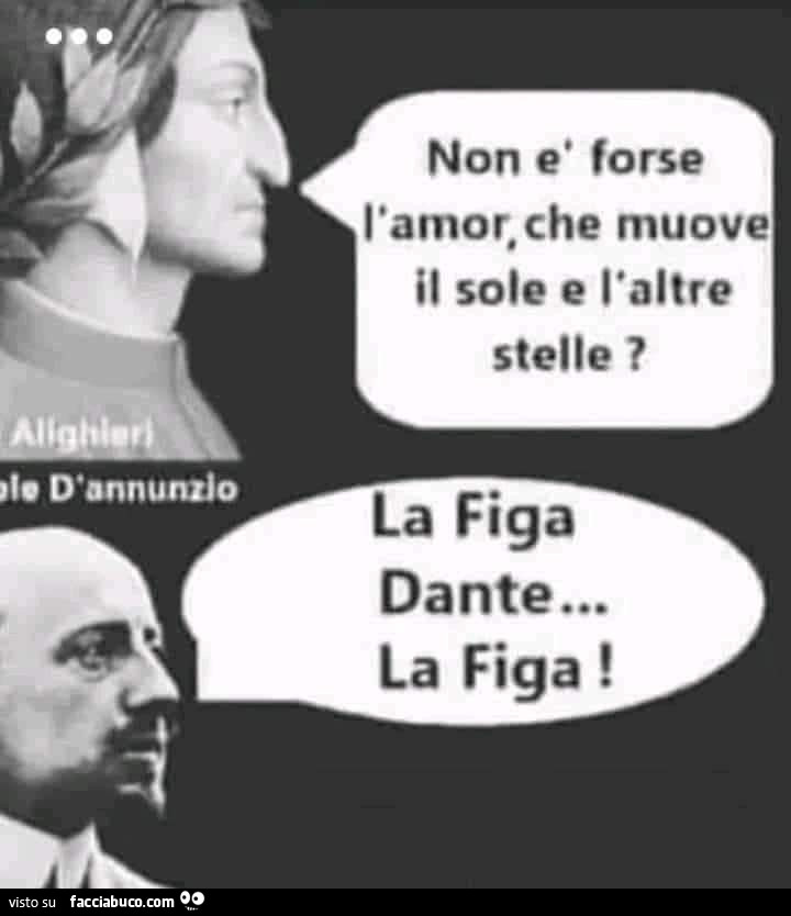 Dante Alighieri e Gabriele D'Annunzio