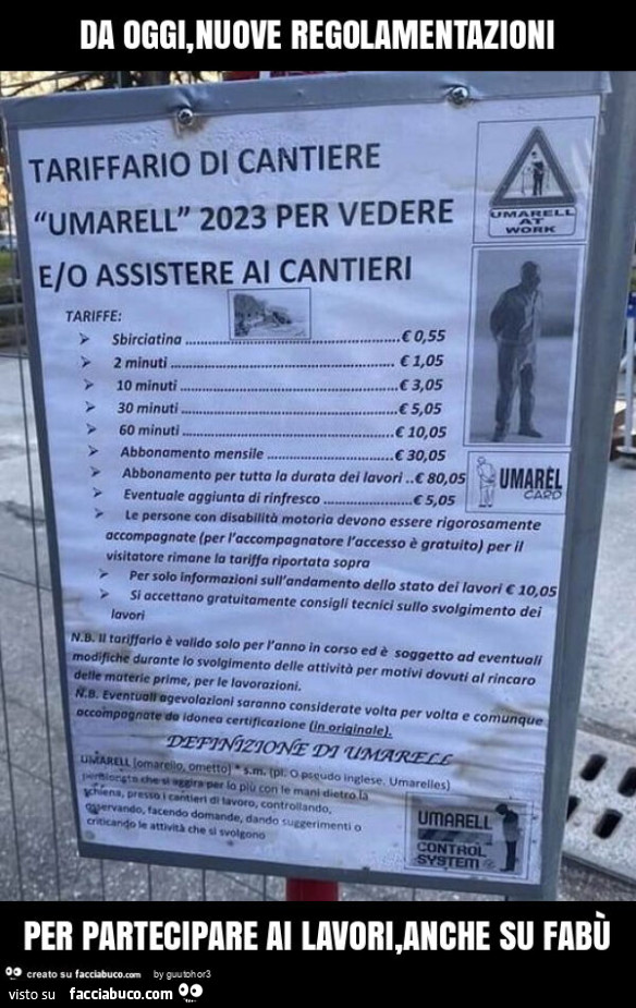 Da oggi, nuove regolamentazioni per partecipare ai lavori, anche su fabù