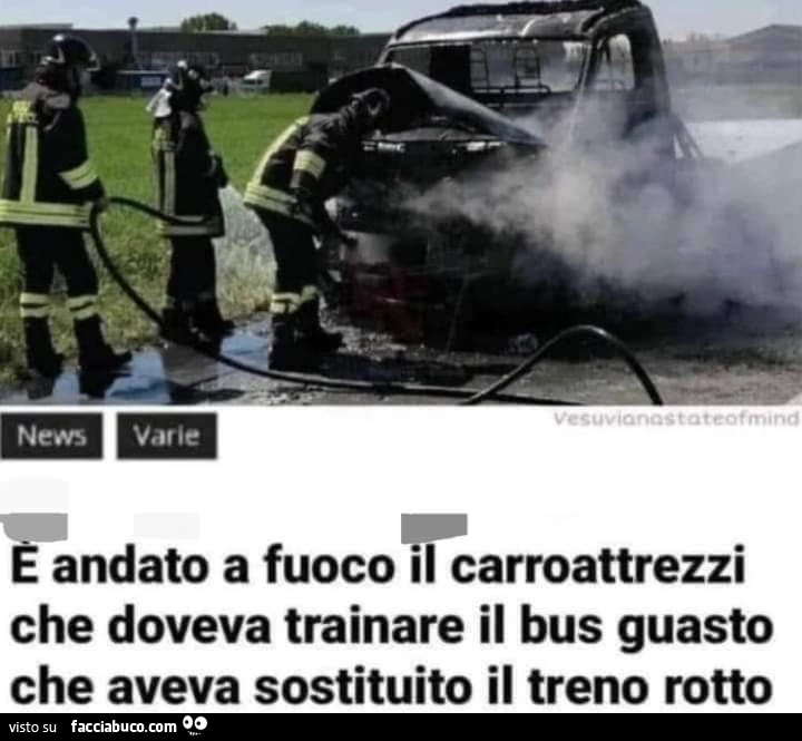 È andato a fuoco il carro attrezzi