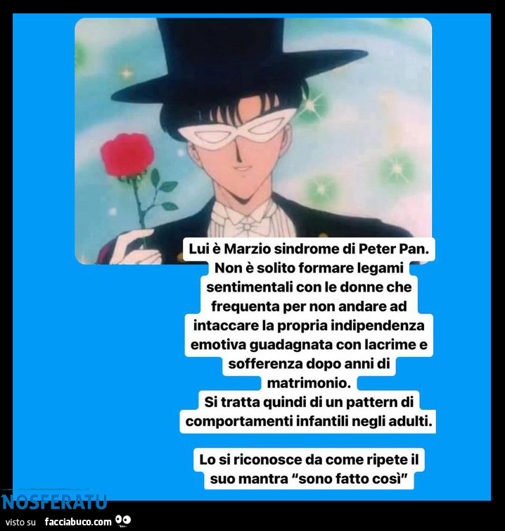 Marzio sindrome di Peter Pan