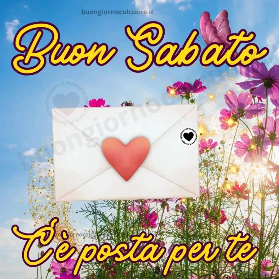 Buon sabato buongiornocolcuore. It