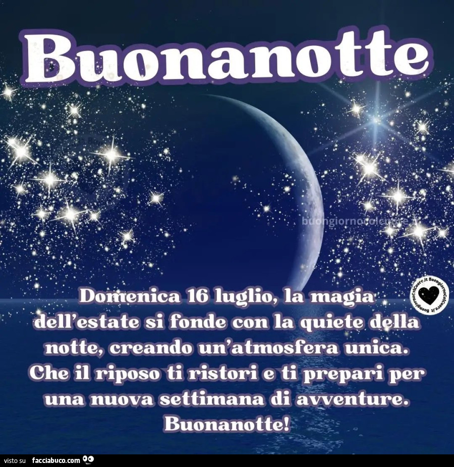 Buonanotte buongiornocolcuore. It