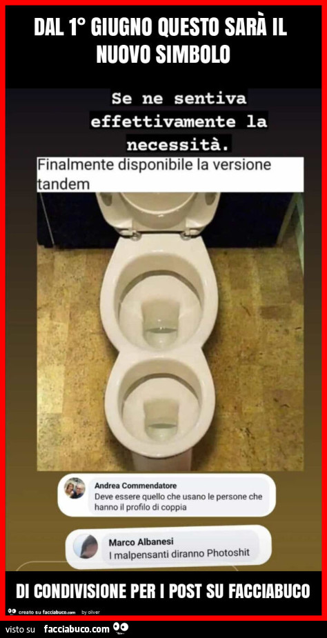 Dal 1° giugno questo sarà il nuovo simbolo di condivisione per i post su facciabuco
