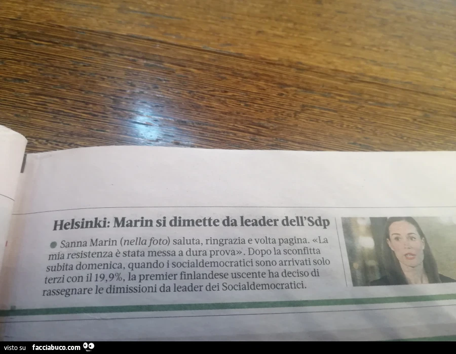 Dimissioni Sanna Marin