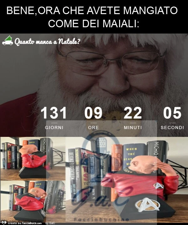 Bene, ora che avete mangiato come dei maiali