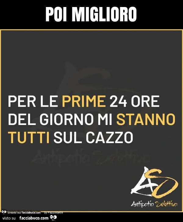 Poi miglioro