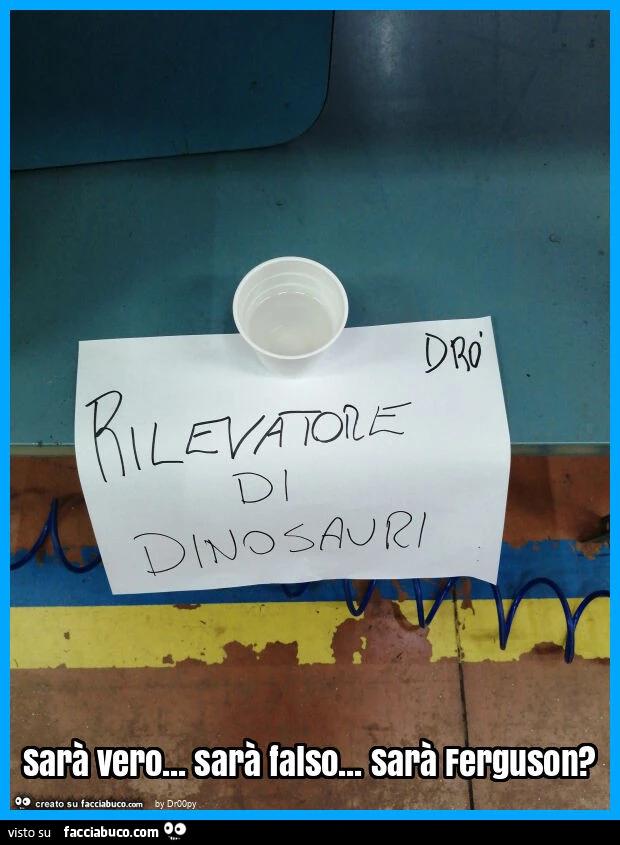 Sarà vero&hellip; sarà falso&hellip; sarà ferguson?