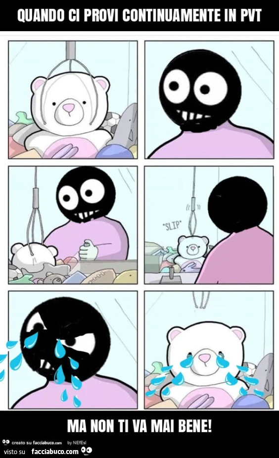 Quando ci provi continuamente in pvt ma non ti va mai bene
