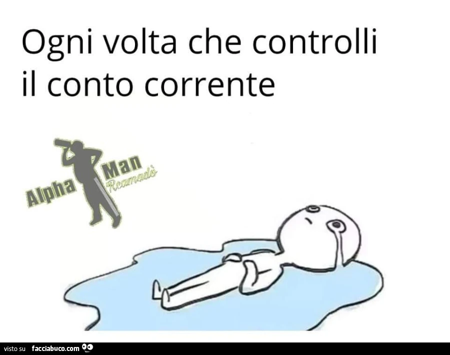 Ogni volta che controlli il conto corrente