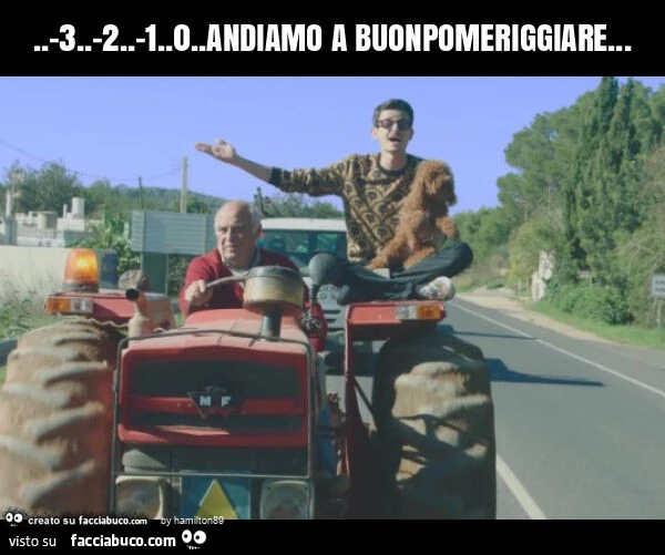 3. -2. -1.0. Andiamo a buonpomeriggiare