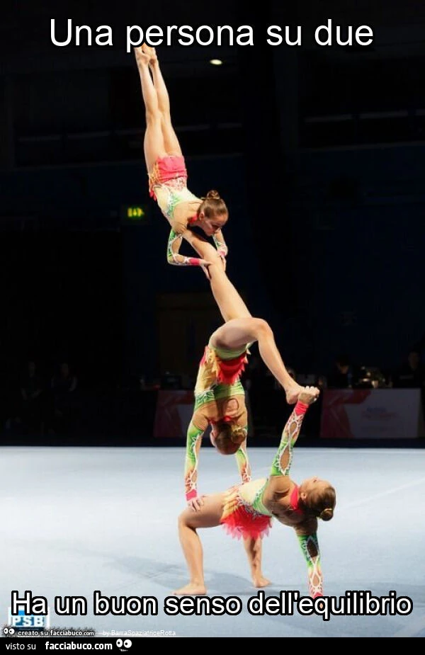 Una persona su due ha un buon senso dell'equilibrio