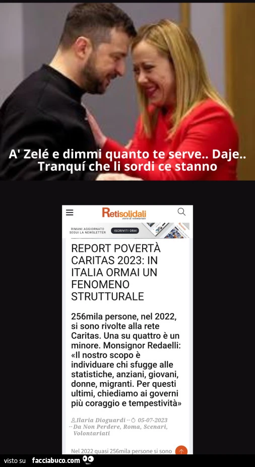 Caritas e meloni