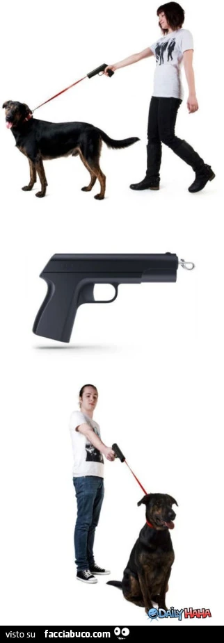 Pistola guinzaglio per cani