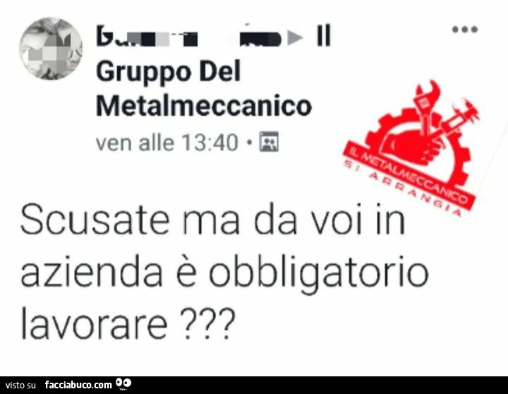 Scusate ma da voi in azienda รจ obbligatorio lavorare?