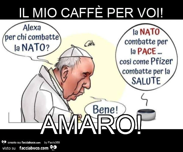 Il mio caffè per voi! Amaro