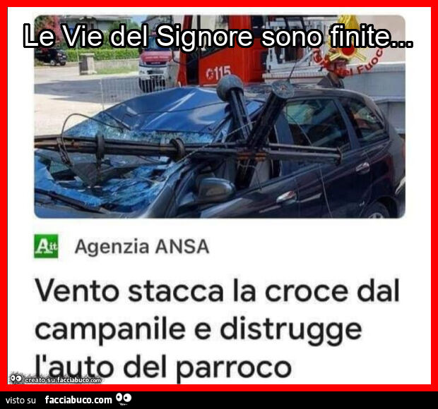 Le vie del signore sono finite