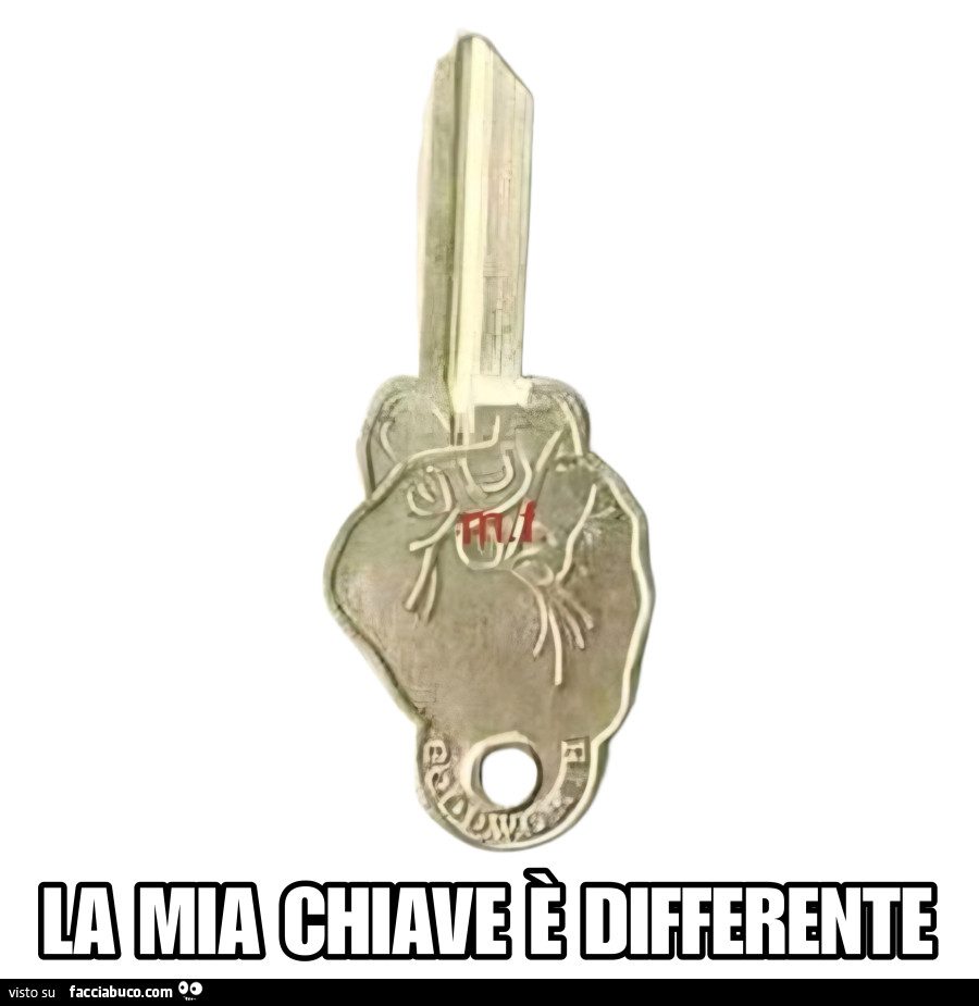 La mia chiave è differente