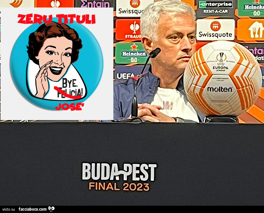 Budapest 2023. Roma-Siviglia. Bye José. Zeru tituli