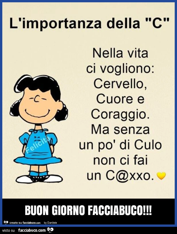 Buon giorno facciabuco