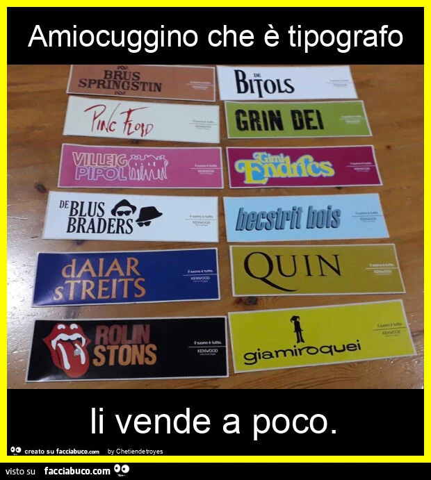 Amiocuggino che รจ tipografo li vende a poco