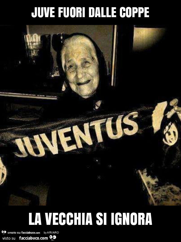 Juve fuori dalle coppe la vecchia si ignora
