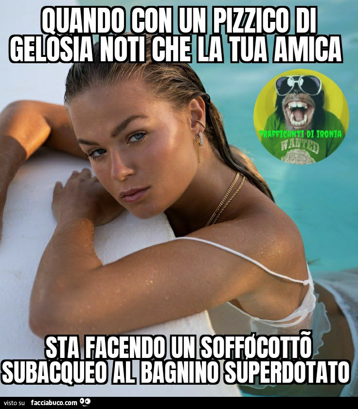 Quando con un pizzico di gelosia noti che la tua amica sta facendo un