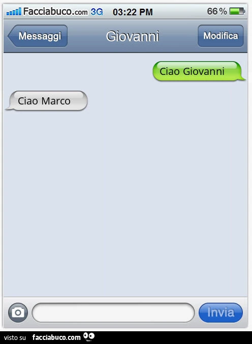 Ciao Giovanni. Ciao Marco