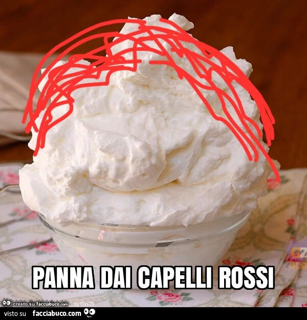 Panna dai capelli rossi