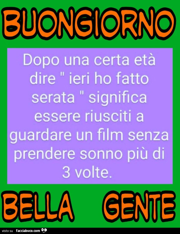 Età serata film