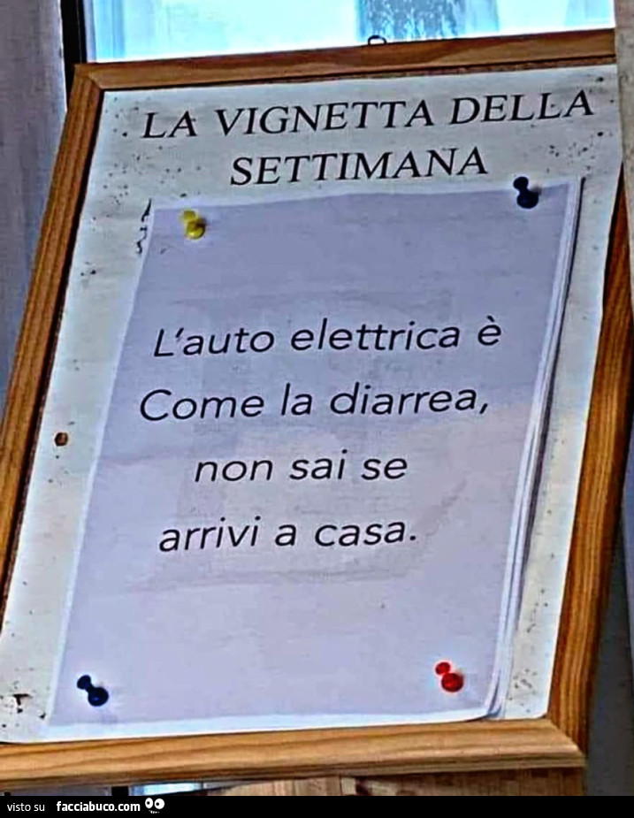 L'auto elettrica è come la diarrea