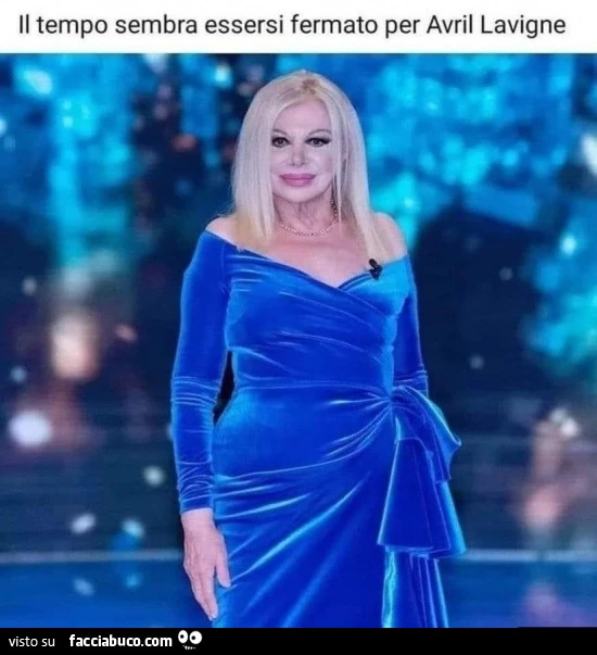 Il tempo sembra essersi fermato per avril lavigne